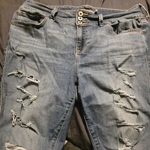 Distressed Torrid Blue Jeans for Women